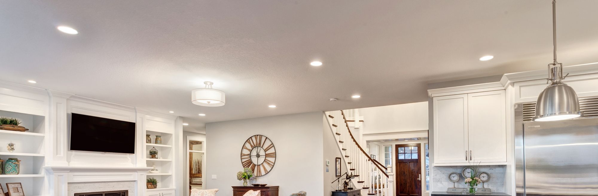 downlights installed in an older home